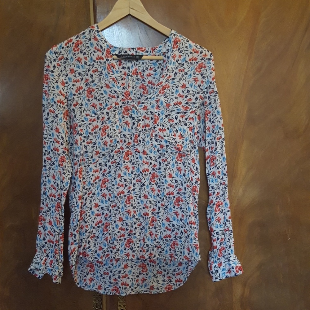 Zara floral top xs